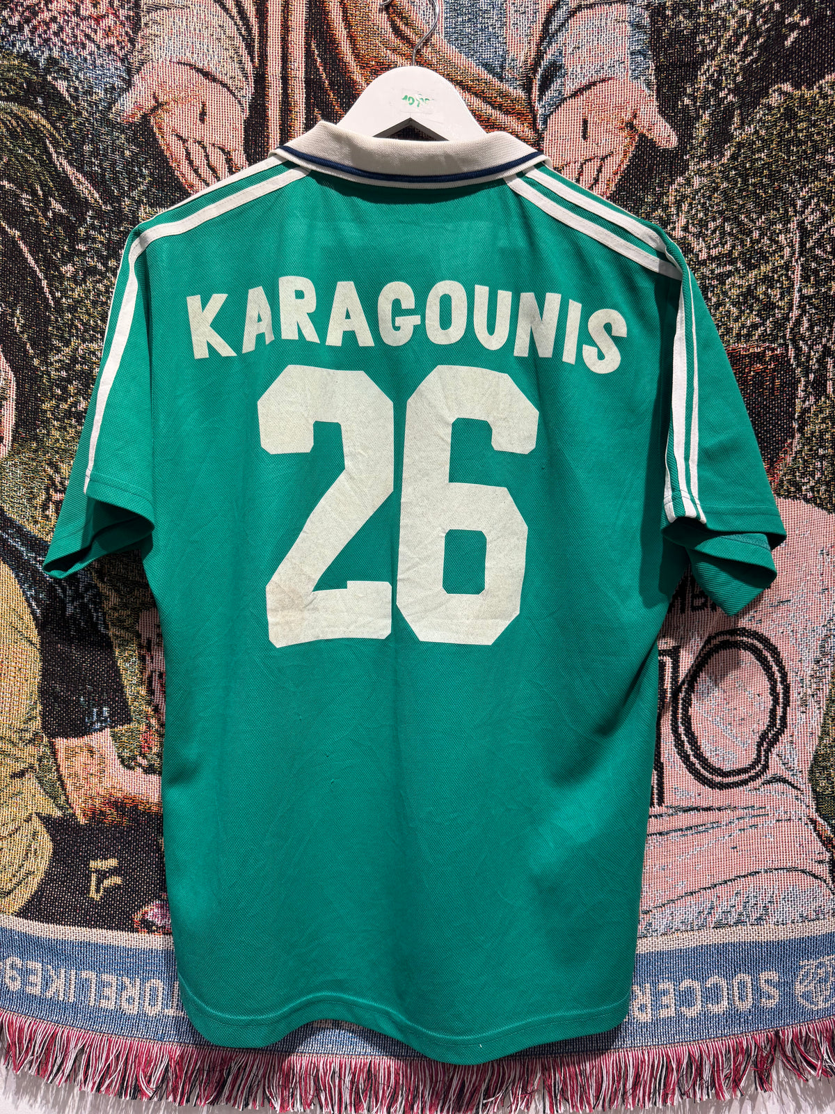 Panathinaikos 2001-02 Home Kit. (M) #26 Karagounis.