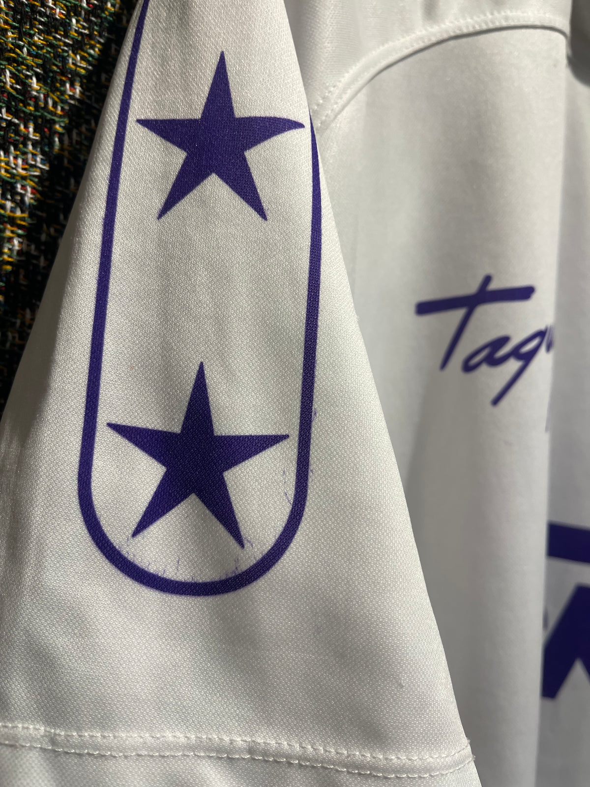 Real Madrid 1994-96 Taquy Home Kit. #10 Laudrup. (XL)
