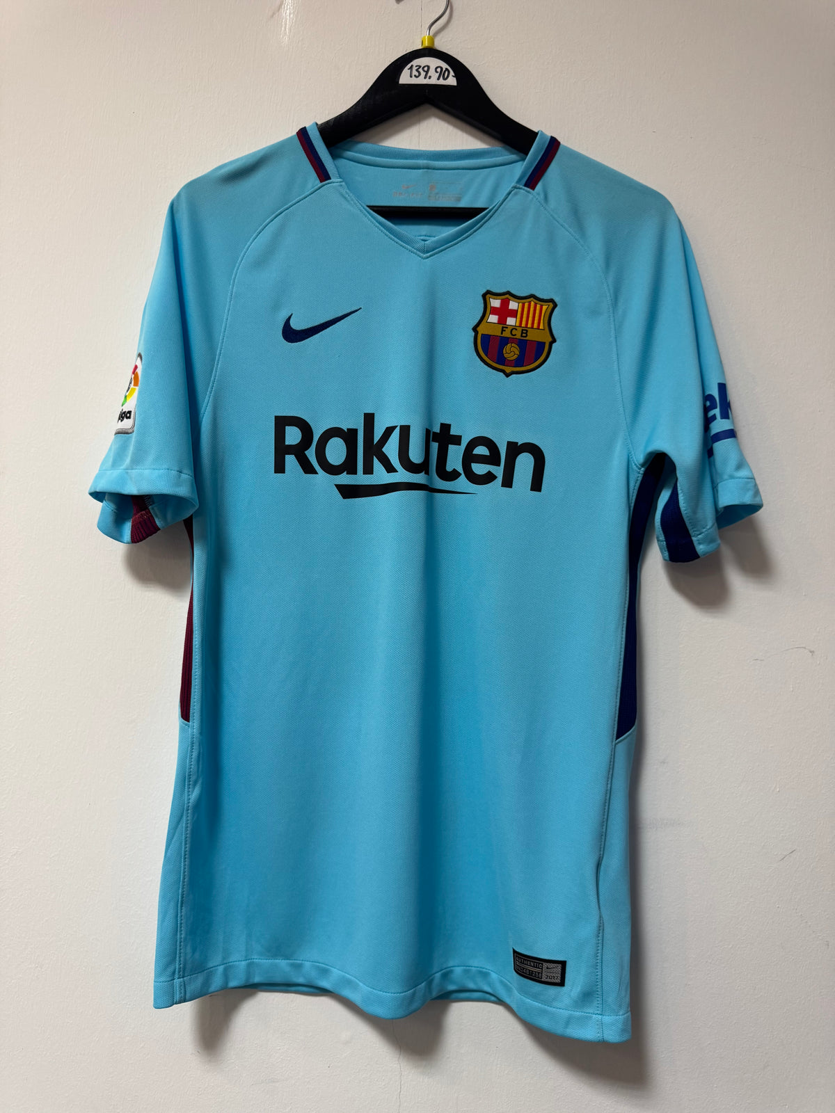 Barcelona 2017-18 Away Kit. #11 Ney Jr. (S)