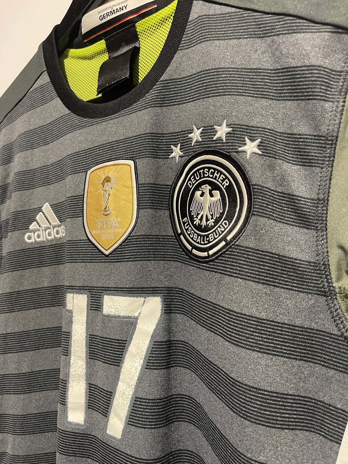 Germany 2016 Away Kit.(S) #17 Boateng.