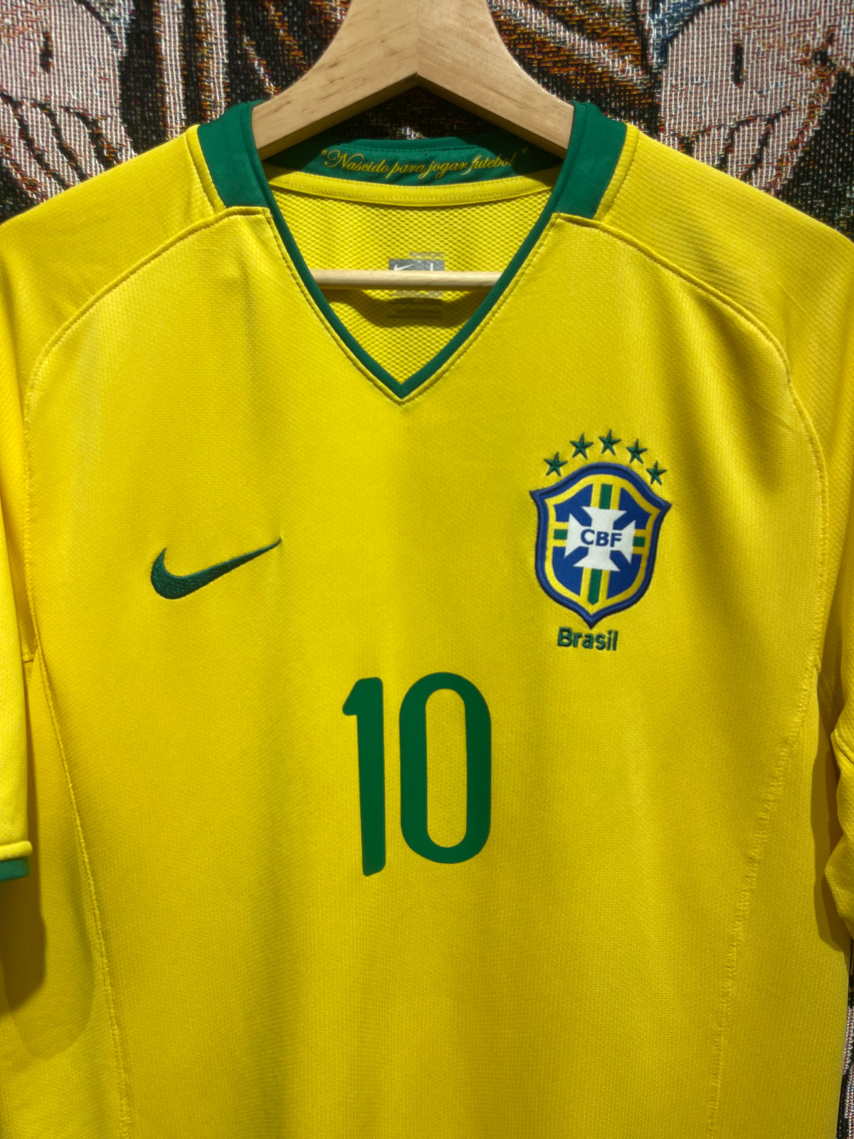 Brazil 2010 Home Kit. (L) #10 Kaká.